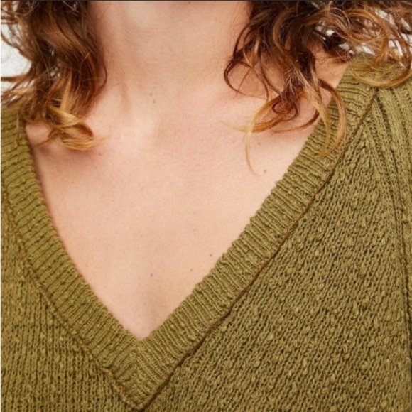Free People Moss West Coast V-neck Sweater - Picture 4 of 11
